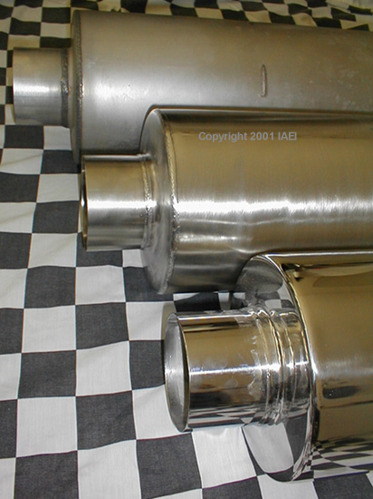 HIGH PERFORMANCE TURBO DIESEL MUFFLERS, Materials; Aluminzed, Stainless Steel and High Polished Stainless. | Copyright 2009 a1customs.com |